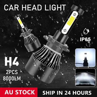 H4 9003 2000W 300000LM 4 SIDE LED Headlight Kit Lamp Bulbs Globes High Low Beam  • $15.92