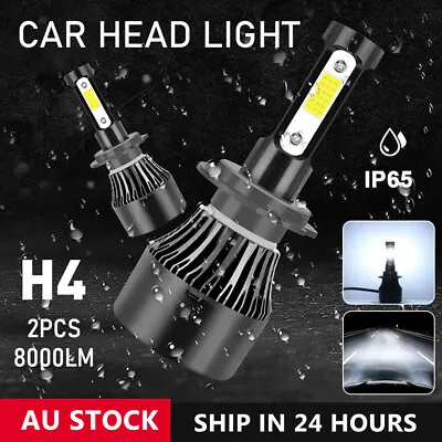 H4 9003 2000W 300000LM LED Headlight Kit Lamp Bulbs Globes High Low Beam Upgrade • $16.43