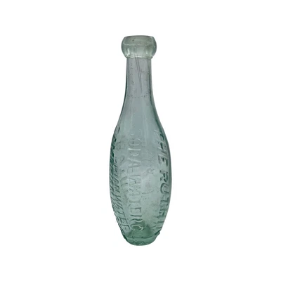 £13.99 • Buy Ruthin Soda Water Co Ltd Cambrian Waters Wales Flat Bottom Hamilton Clear Bottle