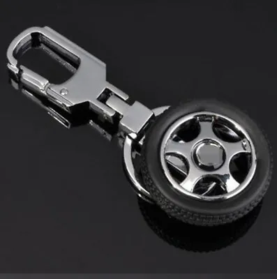 Key Ring Keychain Auto Car Keyring Metal Tyre LOGO For ALL VW Golf Jetta Passta • $8.35