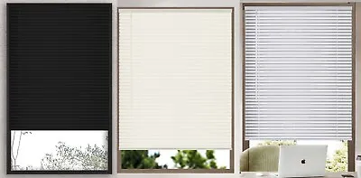 Cordless Light Filtering Window Blinds  Horizontal Vinyl Blinds (23-39 In Wide) • $17.95