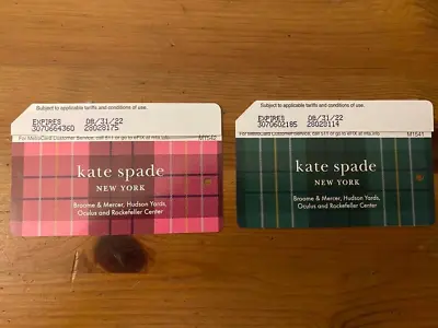 Kate Spade Limited Edition Collectible 2 Card Set New York Metrocard NYC • $13