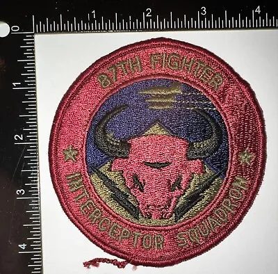 $18 • Buy Cold War USAF US Air Force 87th FIS Fighter Interceptor Squadron Patch