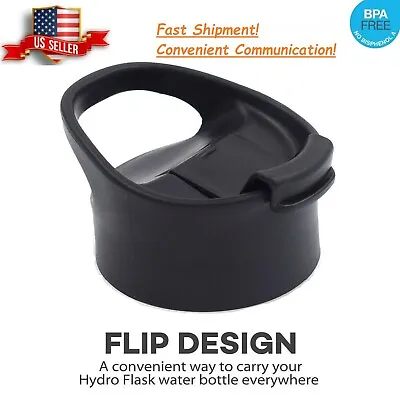 Replacement Flip Lid For Hydro Flask Wide Mouth Water Bottle Coffee Lid Black • $7.49