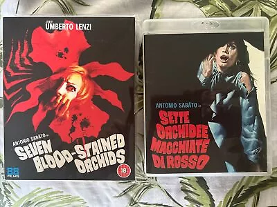 SEVEN BLOOD-STAINED ORCHIDS (Blu-ray) 88 Films Italian Collection 59 & Slipcase • £10