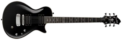 Hagstrom ULSWE-BLK Ultra Swede Electric Guitar (Black Gloss) • $735.18