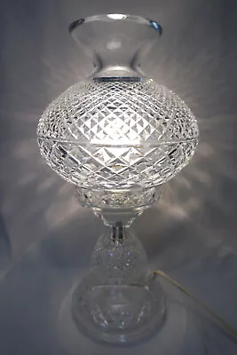 Vintage Waterford Alana Boudoir Electric Hurricane Lamp 14  • $299