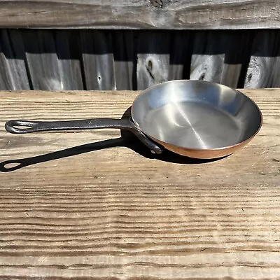 French Vintage Copper Sauté Pan 20 Cm 2.25 Mm NEW  Old Stock S/ S • $115