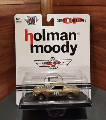 New M2 Machines Holman Moody Auto Drivers 1965 Ford Mustang Fastback 2+2 W/stand • $9.99