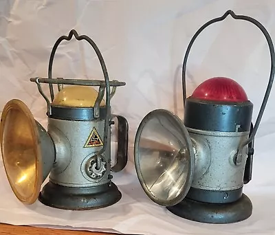 Vintage Delta Powerlite Lantern  Railroad Untested Lot Of 2. 2nd Lamp Unbranded • $28.97