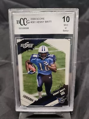 #361 Kenny Britt 2009 Score BCCG 10 MT+ - Rookie • $10