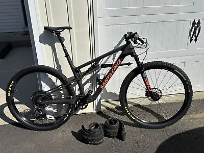 MINT 2022 Santa Cruz Blur S-Kit Dark Carbon Mountain Bike With XX1 Upgrade! • $4000