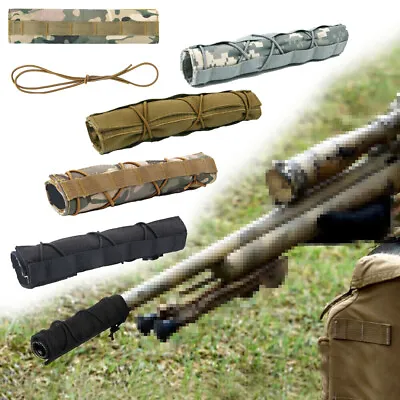 Tactical Military Suppressor Gun Cover Quick Release For Shooting Hunting • $7.99