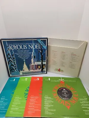 Vintage 1968 Readers Digest JOYOUS NOEL Collectors Edition Vinyl LP 4 Record Set • $13.49