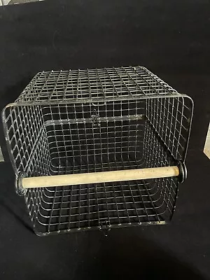 Vintage Wire Basket Adjusts To Different Sizes Black Large 24”x13”x7” EB-865 • $87.99