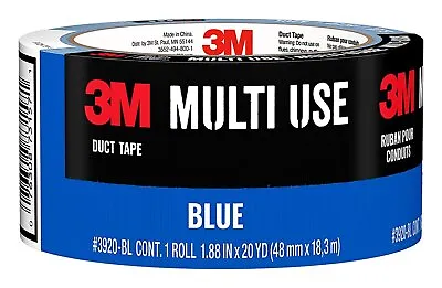 3M Multi-Use Colored Duct Tape Blue Duct Tape With Strong Adhesive And... • $9.99