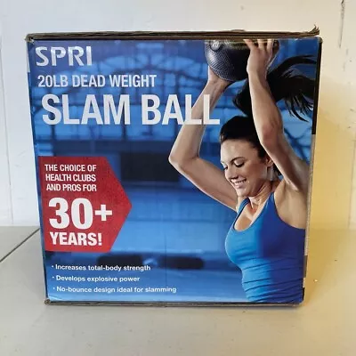 SPRI 20 Lb Dead Weight Slam Ball Rubber HIIT Training CrossFit Exercise Workout. • $62.21