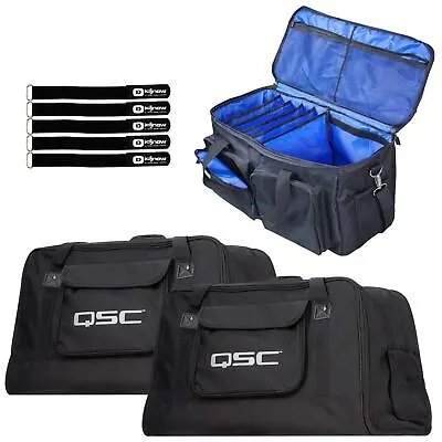 QSC K12TOTE K12 K12.2 DJ PA Speaker Tote Travel Bags Pair W Extra Storage Bag • $275.40