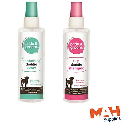 £6.99 • Buy Pride & Groom Dog Puppy Dry Shampoo & Deodorising Deodorant Spray Dog Shampoo