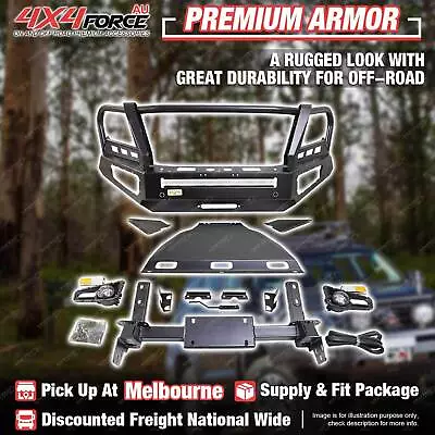 Premium Armor Front Bull Bar 3 Loop Bumper For Nissan Navara NP300 2021-On MEL • $1150