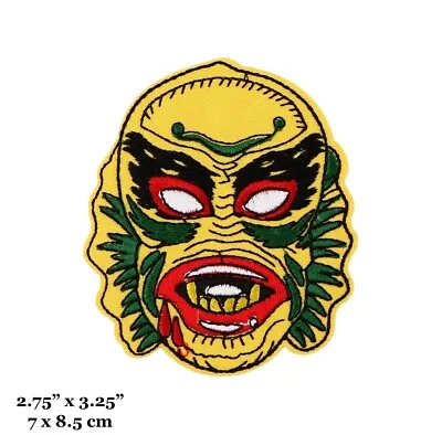 Creature From The Black Lagoon Horror Monster Face Embroidered Iron On Patch • $4.99