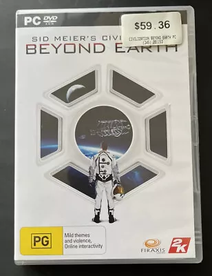 PC DVD Games - Sid Meier's - Civilization Beyond Earth/ Like NEW + Manual • $18.90