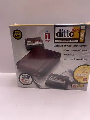 Iomega Ditto Easy 800 External Tape Drive Sealed Vintage Parallel Travan.  • $72.21