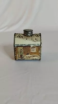 Vintage 1984 Maple Syrup Log Cabin Tin New England Container Co • $15