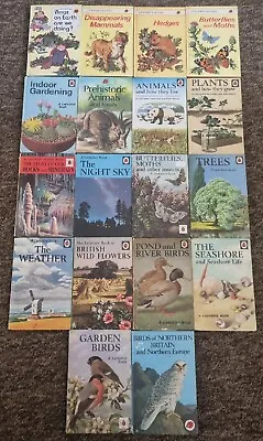 18 Vintage Ladybird Books Nature Series 536 651 727 Matt Books Good Condition L1 • £49.95