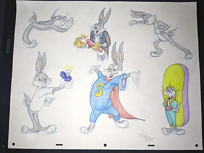 LOONEY TUNES Animation Cel Art Chuck Jones Cartoons VIRGIL ROSS MODEL SHEET  X3 • $570