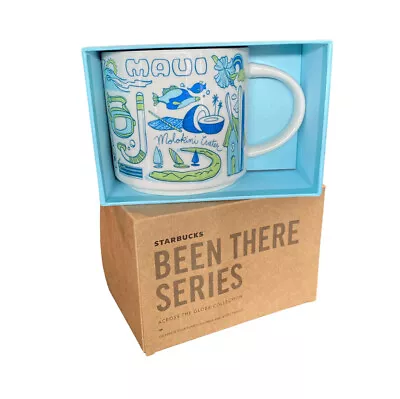$25.99 • Buy NEW Starbucks Maui Hawaii Been There Series Destination Ceramic Mug Coffee 14 Oz