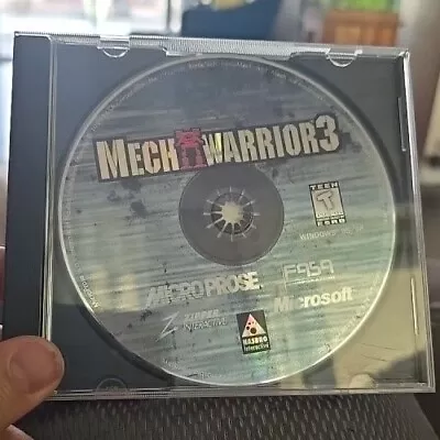 MechWarrior 3 Mech Warrior Disc & Jewel Case (PC CD-ROM Game 1999) Vintage • $15.79