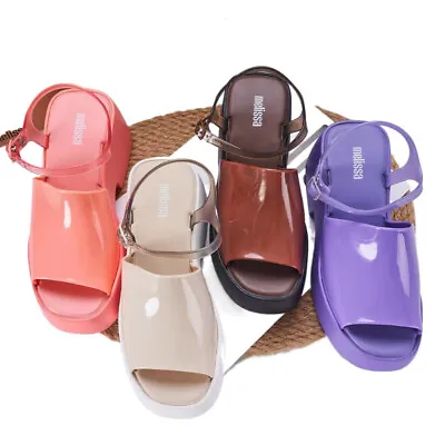 Melissa Women Muffin Ladies Thick Soled Casual Sandals Female Jelly Shoes US 5-9 • $55.99