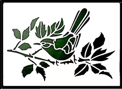 Stencil Extra Large Layering Stencil 30cm X 21cm ~bird On A Branch Code A180 • $12.50