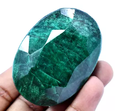 750.0 Ct Natural Huge Green Emerald Earth-Mined Certified Museum Use Gemstone • $37.49