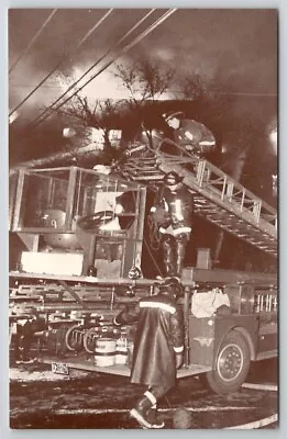 Philadelphia PA Ladder 29 5 Alarm Fire At Carver Hall Apts 1969 Postcard K30 • $5.95