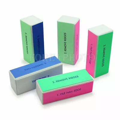 5pcs 4 Sides Buffer Block Grinding Block Nail File Nail Polish Beauty Tool • $2.05