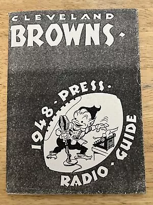 1948 Cleveland Browns All America Football Conference Reproduction Inf Guide • $18