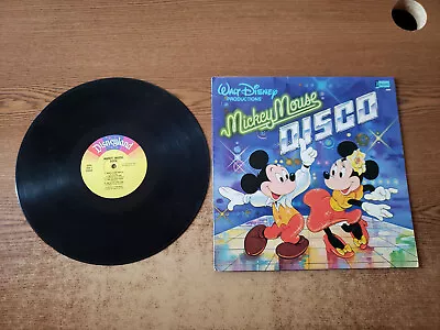 1970S VERY GOOD+ WALT DISNEY – Mickey Mouse Disco 2504 LP33 • $8.49