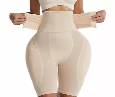 Buttock Padded Bum Pants Hip Enhancer Shapewear Butt Underwear Corset Size M • £25.99