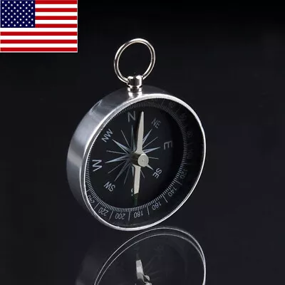 Mini Hiking Compass Lightweight Aluminum Outdoor Wild Navigation Survival Tools • $1.96