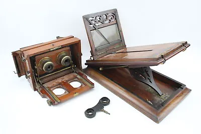 £21 • Buy J Lancaster & Sons Stereo Instantograph ANTIQUE CAMERA & Stereoscope Viewer
