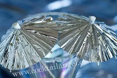 £2.20 • Buy SILVER  Cocktail Umbrellas,DRINK DECORATIONS  X 12