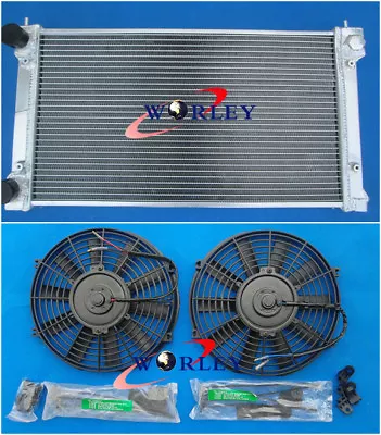£170 • Buy For VW GOLF MK1 MK2 GTI SCIROCCO 1.6 1.8 8V MT ALUMINIUM RADIATOR + 2* FANS