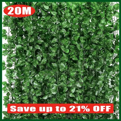 Artificial Hanging Ivy Garland Plant Fake Vine Trailing Leaf Wedding Party Decor • £2.57