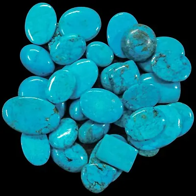 $25.99 • Buy 300 AAA+ Carat Arizona Turquoise Genuine Loose Gemstone Mix Shape Cabochon Lot-3