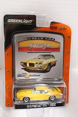 Greenlight Muscle Car Garage 1970 Pontiac GTO Judge Yellow Series 10 New • $21.99