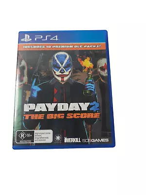 Payday 2 The Big Score  Ps4 -PlayStation 4 Game Free Tracked Post • $29.90
