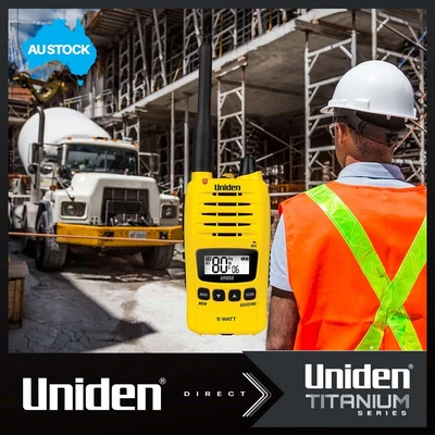 $230 • Buy Uniden - Uh850y 5-watt Single Pack Waterproof Handheld Uhf - Yellow