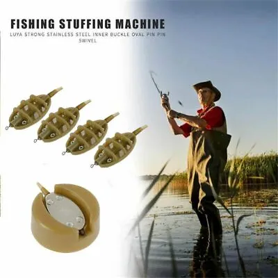 Tackle Fishing Tools Lead Sinker Inline Method Feeders Bait Holder Mould Kit • $17.26